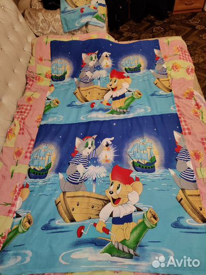 Комплект постельного белья в детскую кроватку