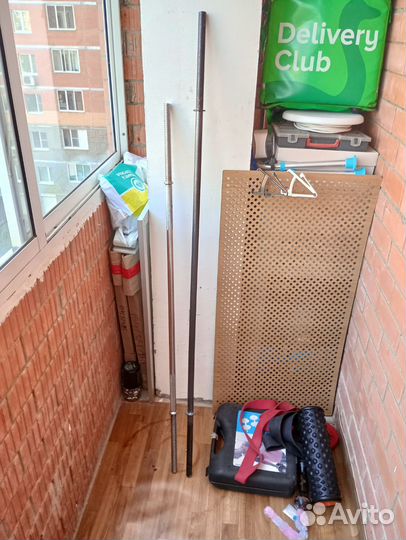 Гриф спортивный+блины 10 кг+5 кг