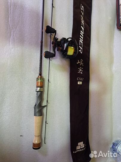 Кастинговый спиннинг с катушкой