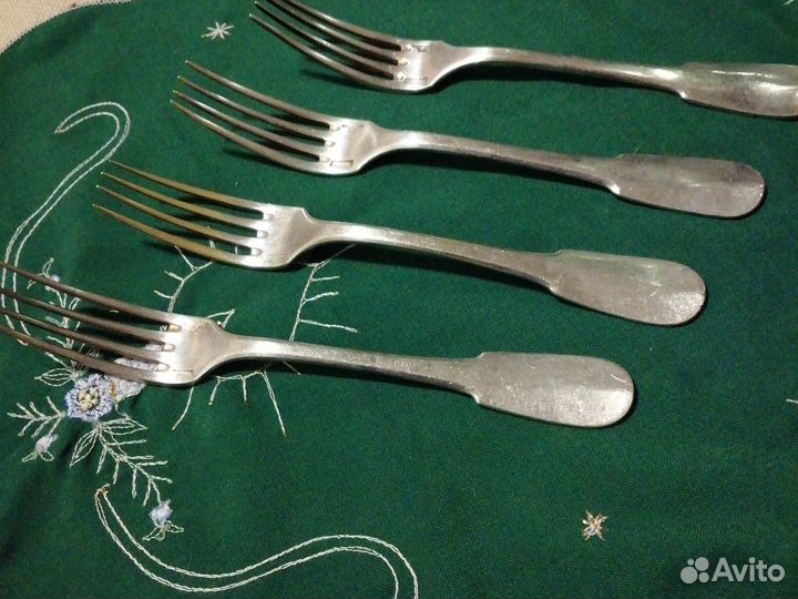 Винтажные вилки Аир Франс AirFrance посеребреные