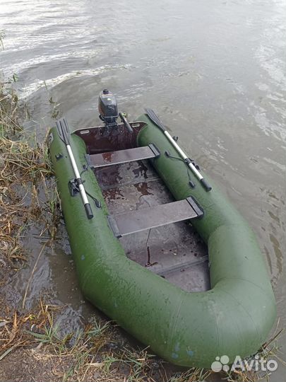 Надувная пвх лодка с мотором