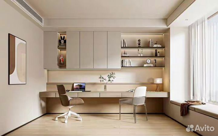 Рабочая зона со шкафом