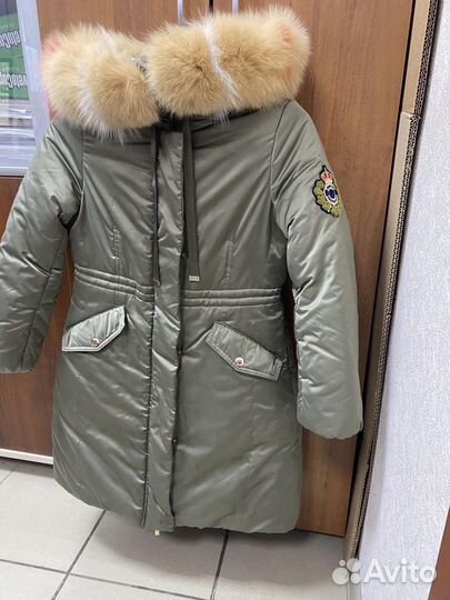 Зимнее пальто для девочки 146 152