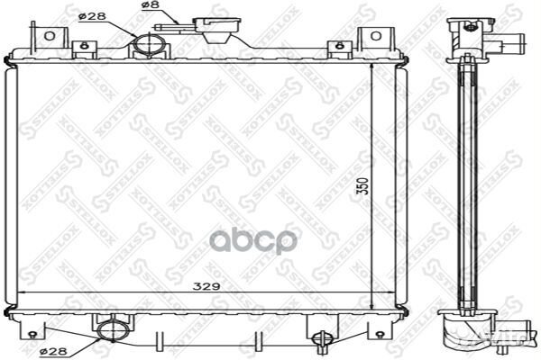 10-26255-SX радиатор системы охлаждения МКПП S