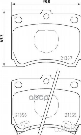 Колодки тормозные дисковые перед (PF-5165)