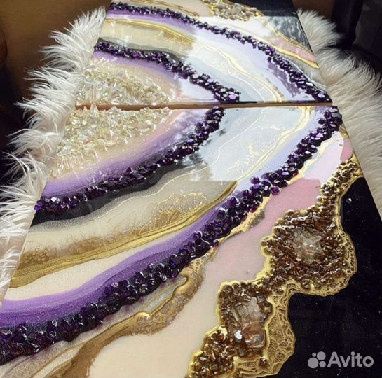 Картина из эпоксидной смолы, под заказ