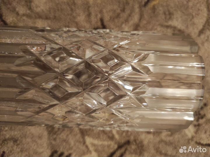 Хрустальная ваза СССР. Для цветов, интерьера