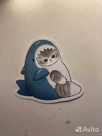Кот наклейка