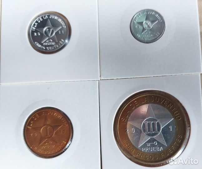 Набор жетонов. Куба. остров Хунавентуд