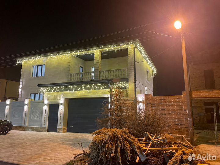 Монтаж новогодних гирлянд, продажа