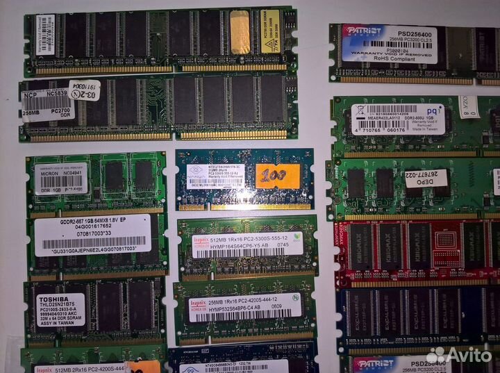 Память DDR, DDR-2, DDR-3, DDR-4, SD-RAM, SO-DIM