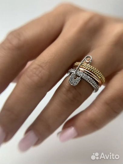 Кольцо булавка