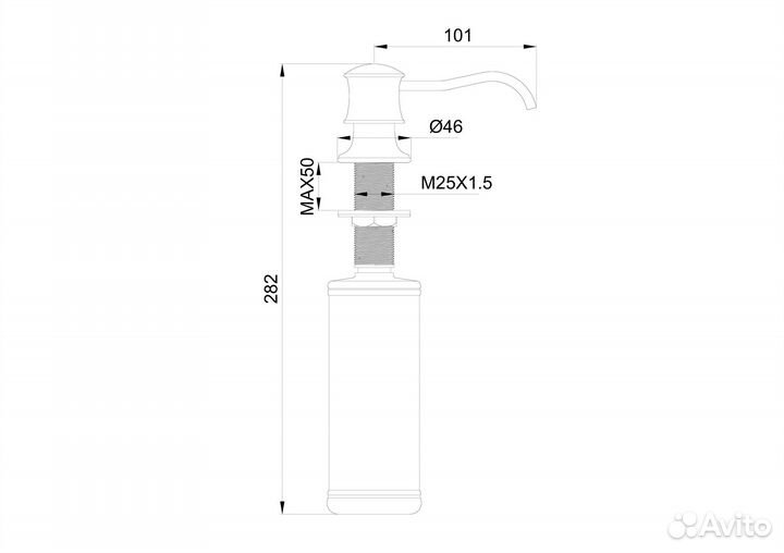 Wonzon & Woghand WW-88SD03-BGM Дозатор