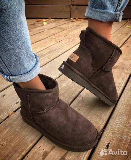 Угги женские UGG Classic высота 15см шоколад
