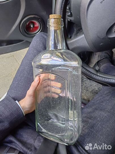 Бутылка 3 л с хранения, чешское стекло