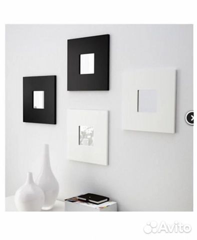 Зеркала, Набор из 3-х зеркaл 10х10 malma IKEA
