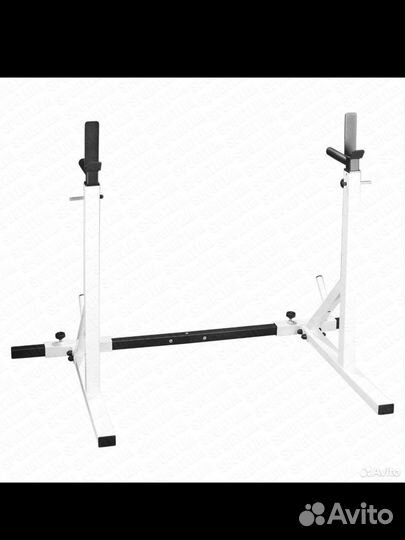 Стойка для штанги белая