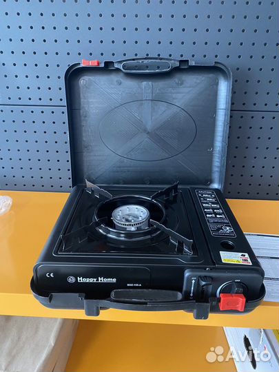 Газовая плита портативная в кейсе с переходником