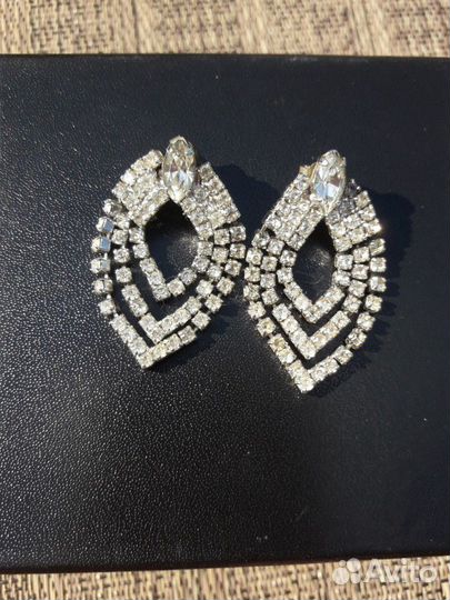 Серьги чешская бижутерия