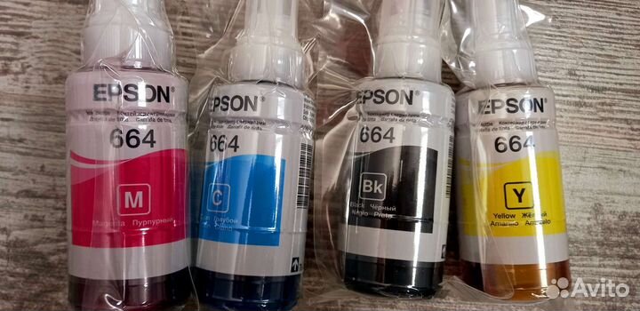 Чернила 664 для epson L132 оригинал