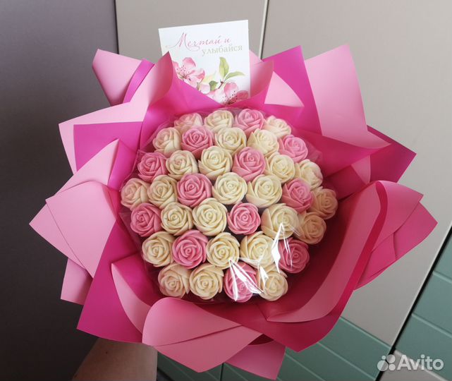 Букет из 37 шоколадных роз