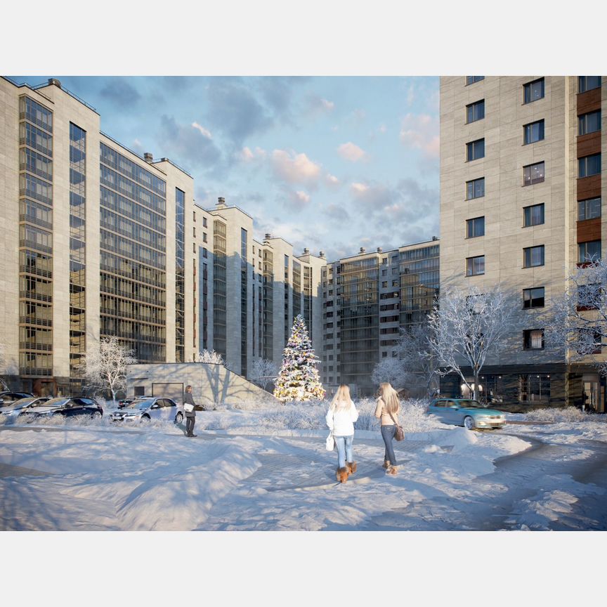 2-к. квартира, 58,5 м², 12/12 эт.