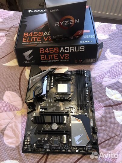 Материнская плата + процессор amd ryzen 7