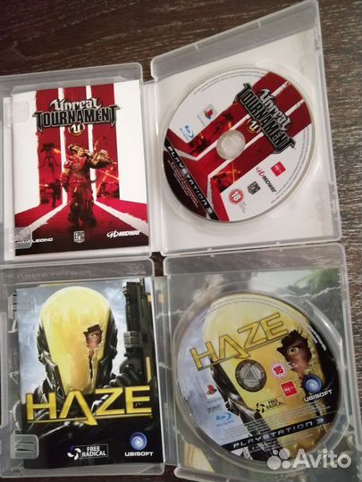 Haze, Unreal Tournament 3. Диски для PS3