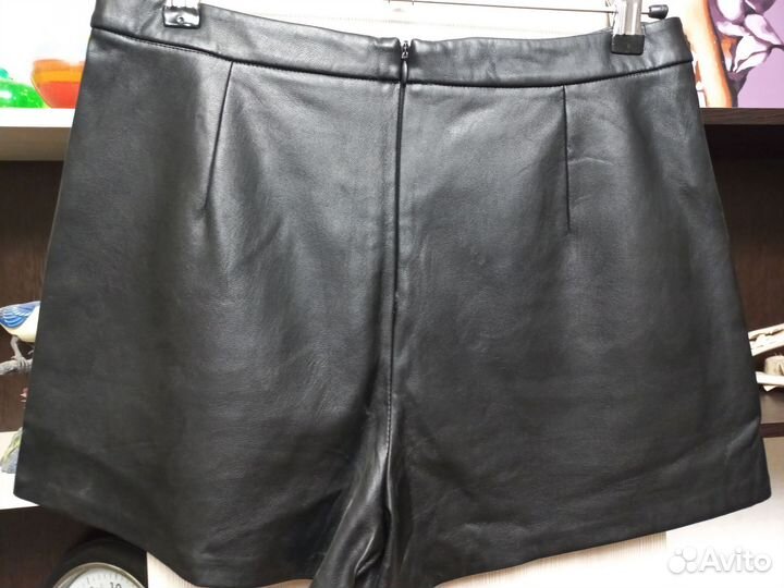 Шорты экокожа