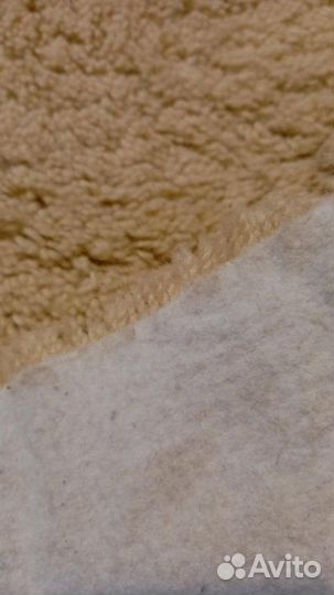 Ковролин длинноворсовый бу 1.5х2.35 бежевый