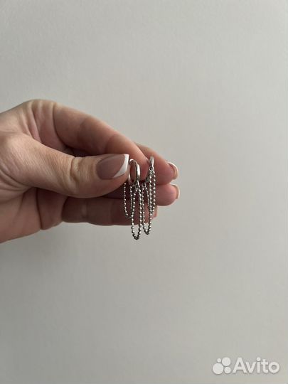 Серьги серебро 925