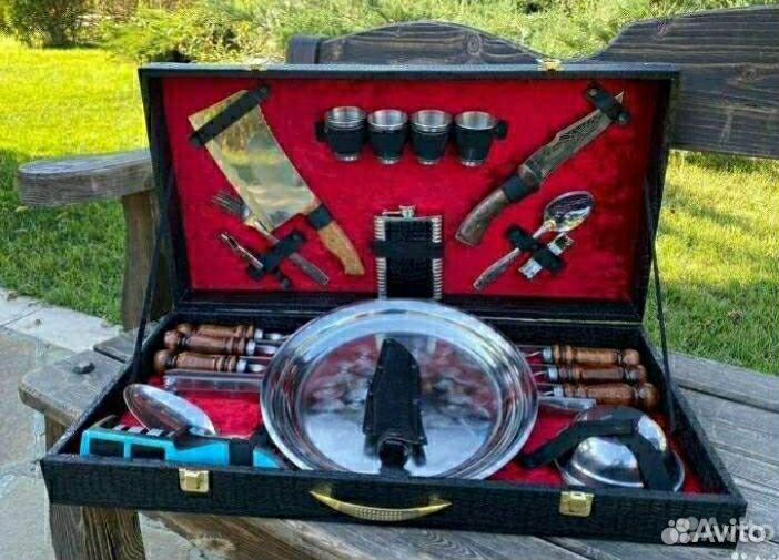 Шашлычный набор подарочный шампура