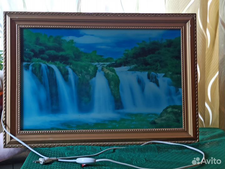Картина -ночник с водопадом