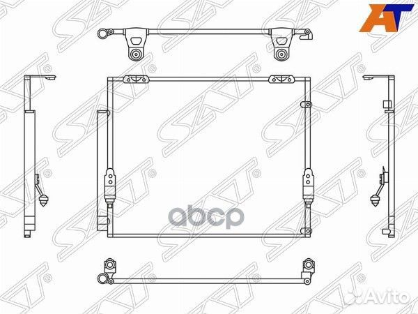 Радиатор кондиционера Toyota Sequoia 07-17