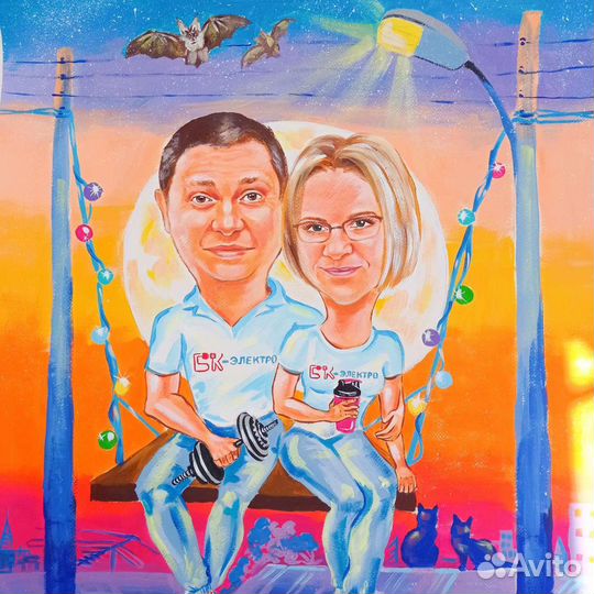 Шарж по фото подарок