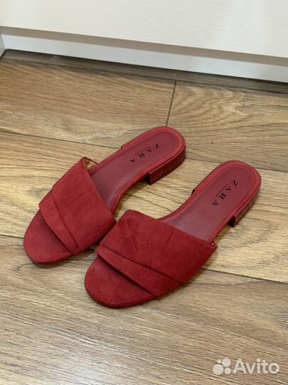 Шлепанцы zara новые 38