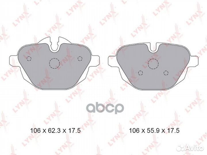 Колодки тормозные задние дисковые к-кт 'BD-1436