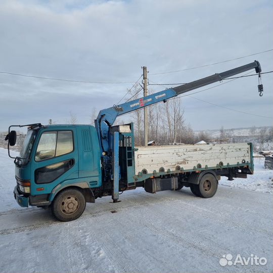 Бортовой грузовик Mitsubishi Fuso Fighter с КМУ Tadano, 1997