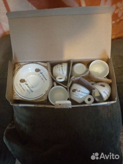 Кофейный набор 12 предметов из фарфора