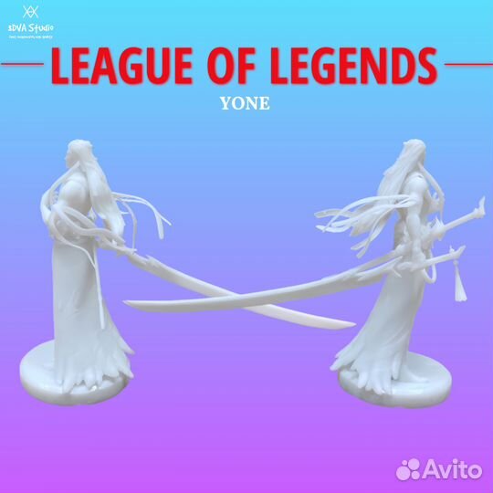 Фигурка League of Legends - Yone 3D печать