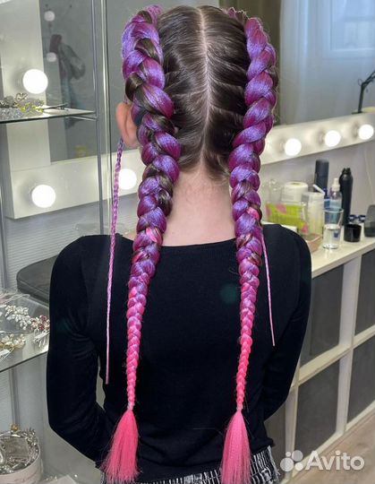 Косы с канекалоном, причёски,локоны, кудри