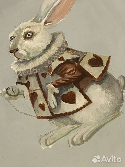 Стул роспись алиса в стране чудес