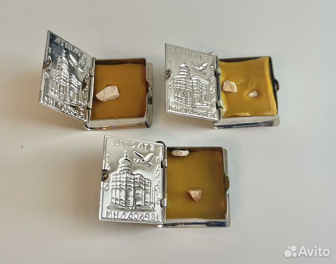 Открытка с камнем из храма Гроба Господня