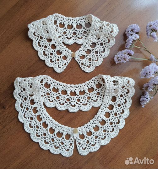 Воротник кружевной. Комплект для мамы и дочки