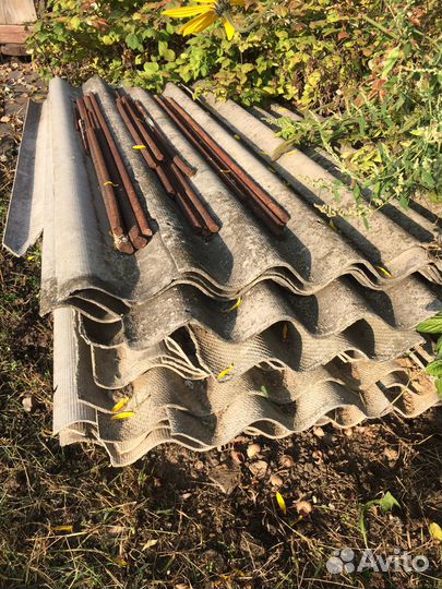 Шифер бесплатно волновой бу