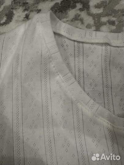 Пижама женская белая хлопок 42-44