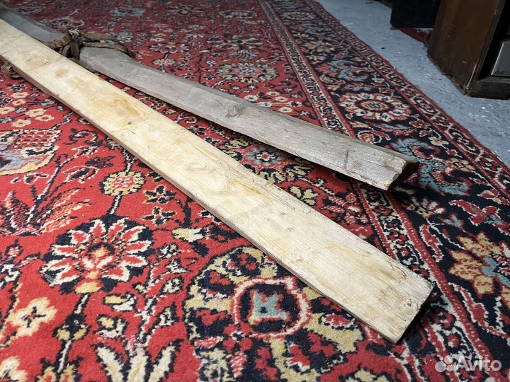 Лыжи старинные деревянные