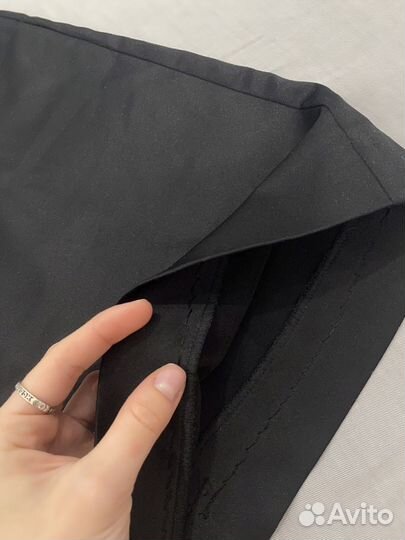 Черное шелковое платье / праздничное/ новогоднее