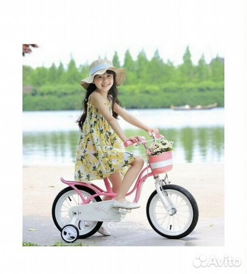 Велосипед royal baby little swan 18 розовый бу