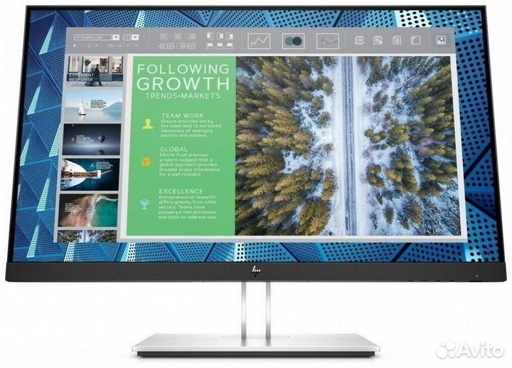 Монитор HP E24q G4, IPS, черный